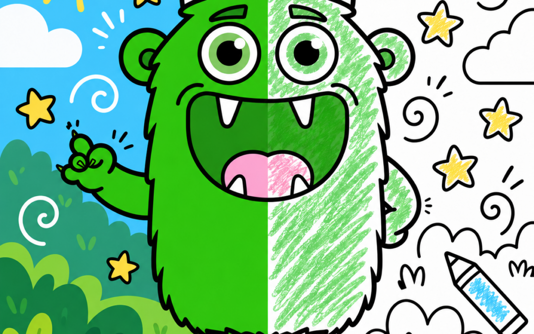 Monster Colour Sheets