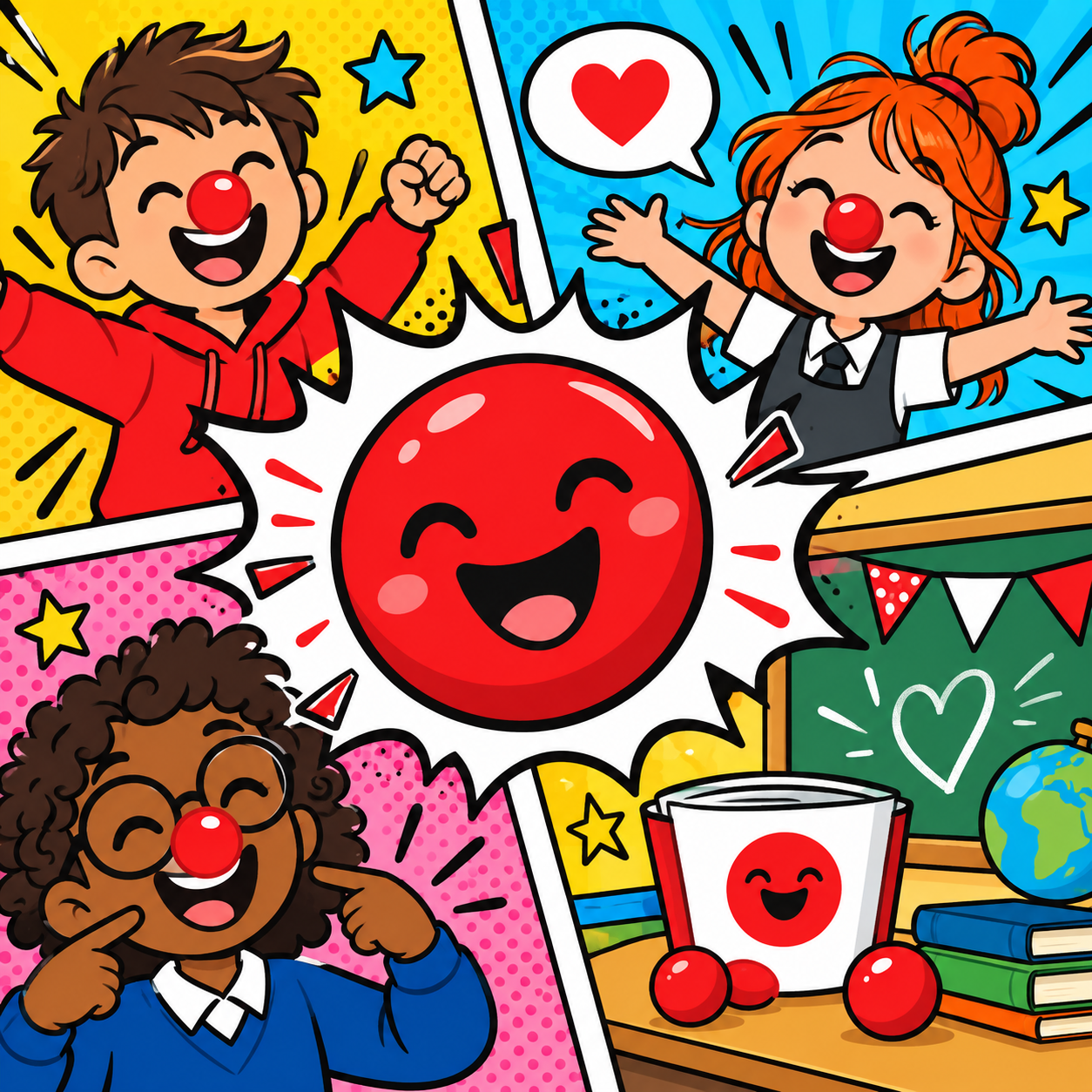 Red Nose Day Comic Strip